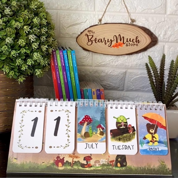 Beautiful Perpetual calendar with cute teddy images - can be used for any year - Picture 4 of 7